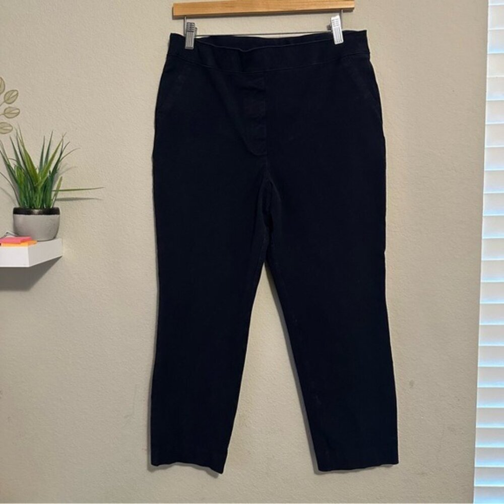 SPANX Ankle Straight Leg Jeans Black - Size Large (High Rise Sculpting Denim) - Picture 2 of 10